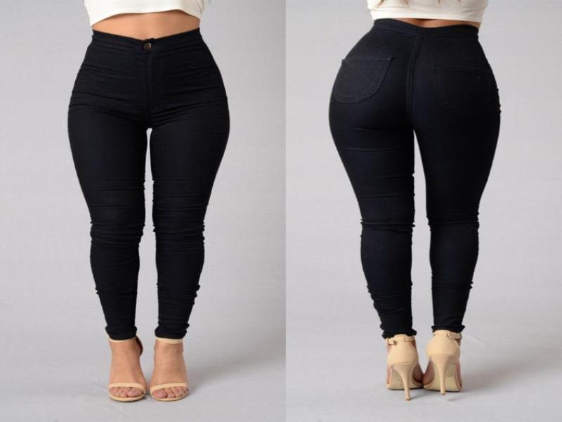 Stretch - Bleistifthose mit hoher Taille | Dünne Jeans in Bonbonfarben - Amaron Shop Star